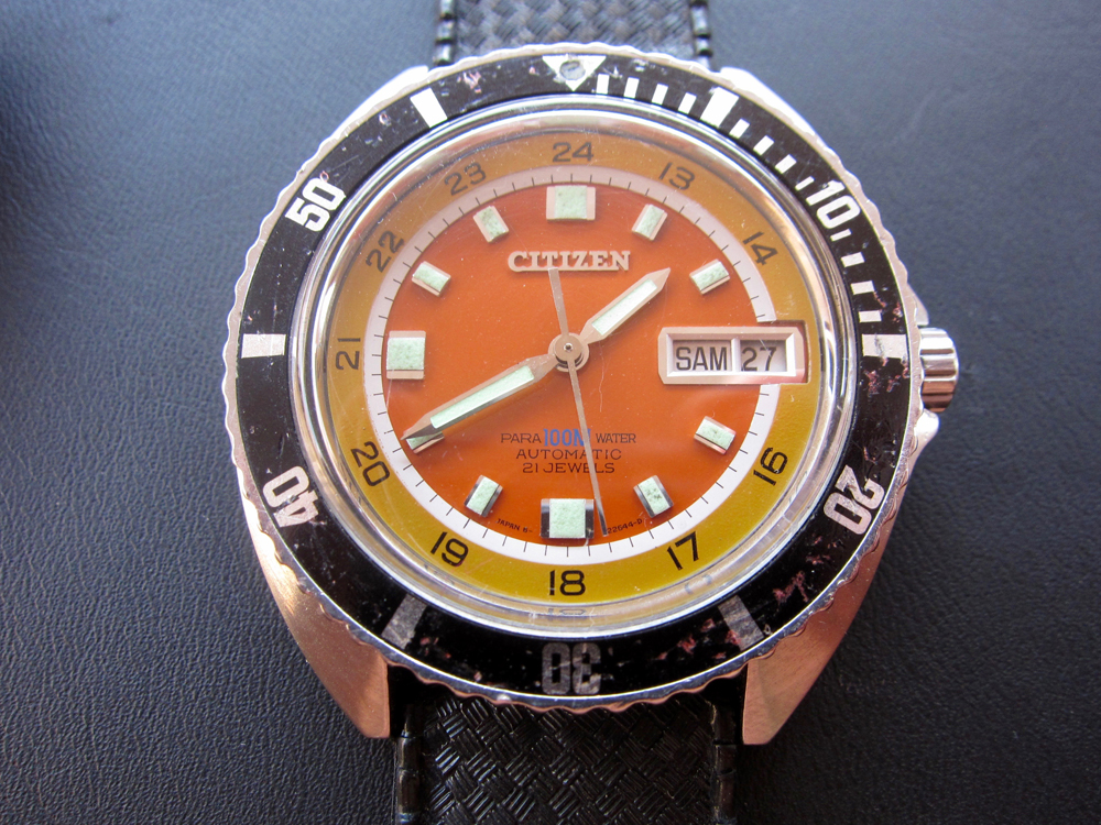 Two-tone Orange Dialled 4-720521 (67-5776) 100m Parawater Diver